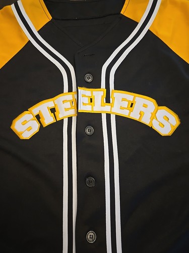 NFL Reebok STEELERS Button Down Shirt Size Large ROETHLISBERGER 7 - Picture 3 of 12