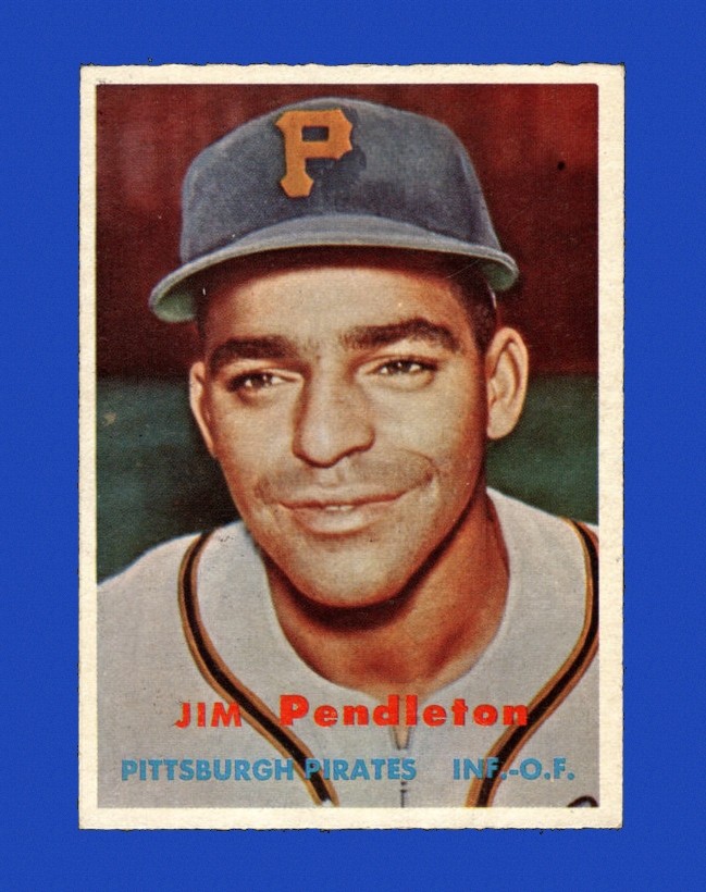 1957 Topps Set-Break #327 Jim Pendleton NM-MT OR BETTER *GMCARDS*