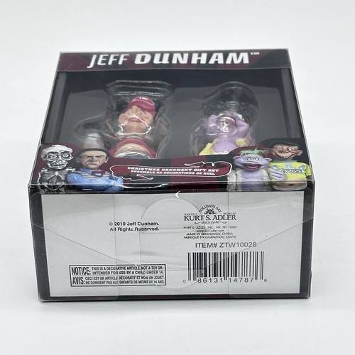 Jeff Dunham Christmas Ornament Gift Set BUBBA & PEANUT Kurt Adler 2010 NIP L@@K - Picture 5 of 7