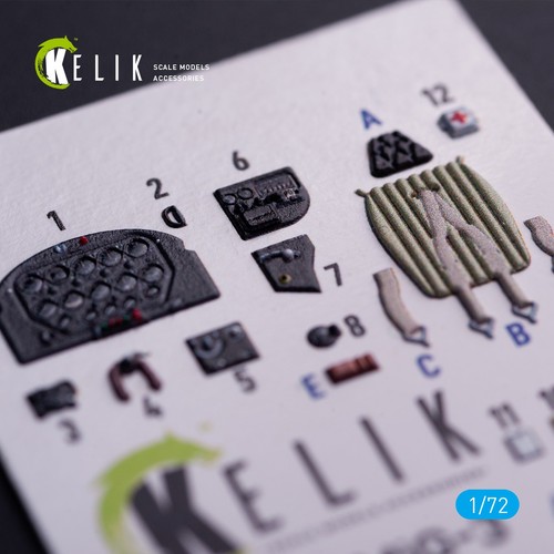 1/72 ResKit K72207 MiG-3 - interior 3D decals for Armory kit - Picture 2 of 3