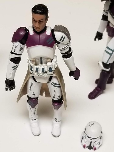 2005 Star Wars 187th Purple Clint Trooper Figure Lot - Picture 5 of 5