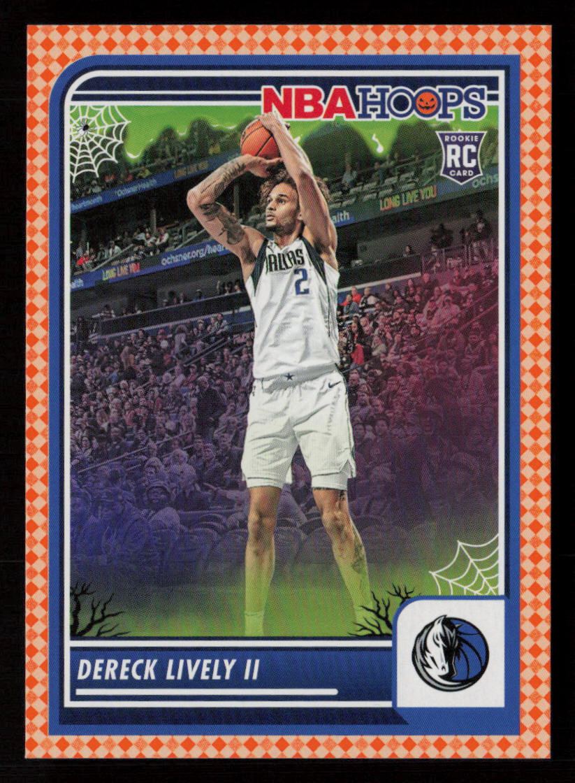 Dereck Lively II 2023-24 Hoops Haunted Hoops Orange #253 RC Dallas Mavericks