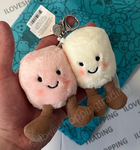 AUTENTICO JELLYCAT MORBIDO DA COLLEZIONE DIVERTENTE BORSA NUVOLA CHARM PELUCHE GIOCATTOLO A4CLOBC - Foto 5 di 24