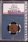 1890 Indian Head Cent - NCS VF Details - Scarce  No Reserve  #SLK594