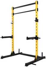 HULKFIT Pro Series 2.35 x 2.35 Power Squat Rack Stand with Pull Up Bar - Multi