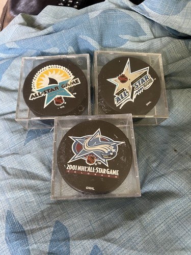 Lote de 3 discos NHL All Star Souvenir 1997 1999 2001 San José Colorado Tampa Bay - Imagen 3 de 3