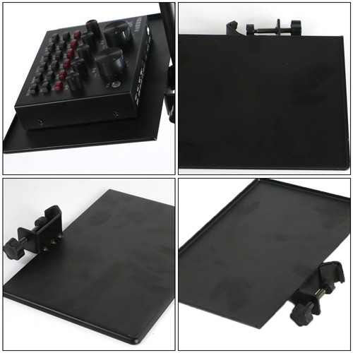 2 PCS Microphone Clamp Tray Tripod Sound Card Work Stand Clip Shelf - 第 6/12 張圖片