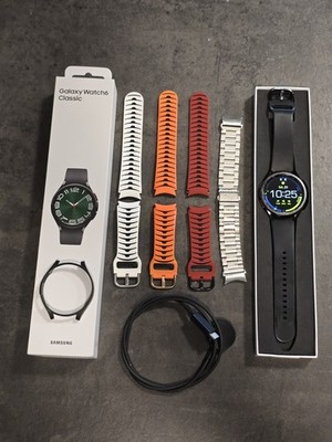 Samsung Galaxy Watch6 Classic LTE 47mm Edelstahlgehäuse LTE Version Schwarz 