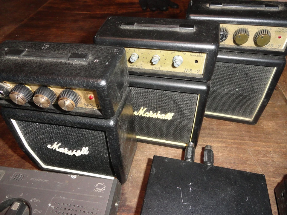 Konvolut Effektgeräte Stimmgeräte Marshall MS-2 Miniamp Defekt - Bild 2 von 4