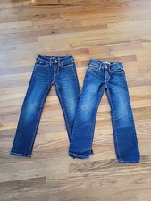 Boys Blue Jean Bundle - Old Navy Dark Wash Denim Straight, Lot Of 2, Size 8