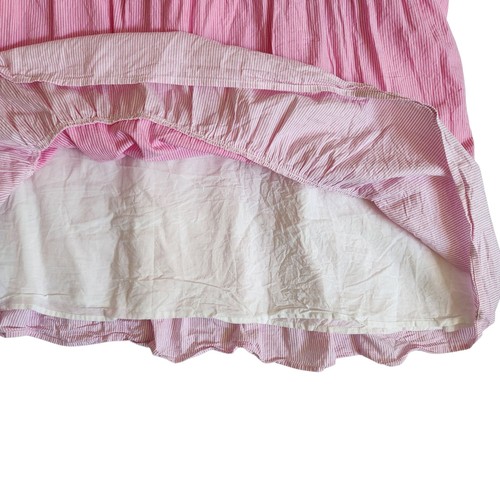 Duffield Lane Pink White Striped Adele Tiered Dress Size X Large - Picture 4 of 7