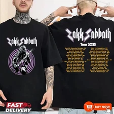 Zakk Sabbath Tour 2025 Double Sided TShirt - Multicolors, Size S-5XL