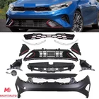 Fits 2022-2024 Kia Forte GT Front Bumper Grille Kit W/ Radiator & Foglight Cover