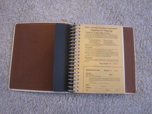 1968 Nikon F  Nikkormat Handbook of Photography Amphoto Cooper Abbott HC Spiral - Imagen 2 de 4