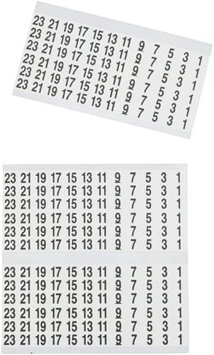 Klein Tools 56250 Wire Marker Book 1 Count (Pack of 1), Black Print on White  - Picture 8 of 10