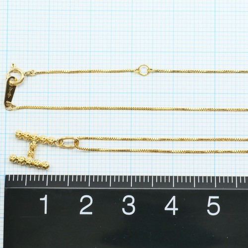Jewelry 18K Yellow gold Necklace About1.6g About40cm Free shipping Used - Picture 5 of 5