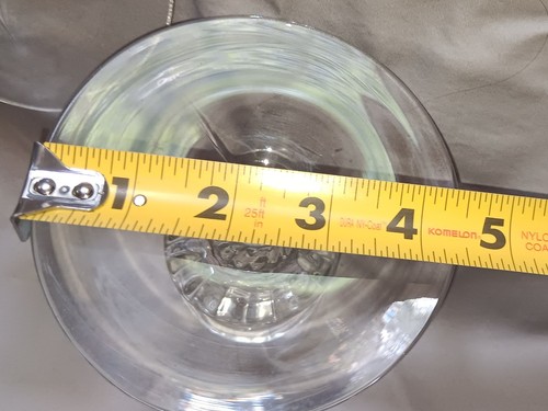 Set of 2 Vintage Heisey Glass Co Clear Candle Holders Mercury Pattern EUC - Picture 5 of 5