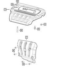 Genuine Mopar Engine Cover Grommet 68300835AA