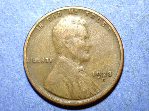 1923-S Lincoln Cent  VG