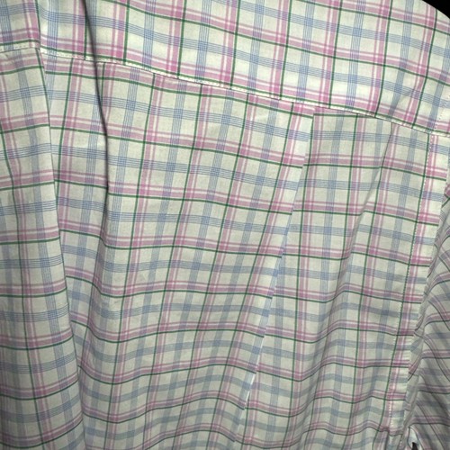 Cafe Coton Selections Sleeve Herren 41 16 blau rosa und grün kariert Baumwolle Kleid - Bild 16 von 18