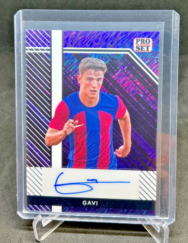 2024 Leaf Collective Multisport GAVI Purple Shimmer AUTO 4/7 Barcelona