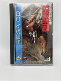 Cliffhanger (Sega CD, 1993) CIB Complete w/Registration & Foam Clean Disc