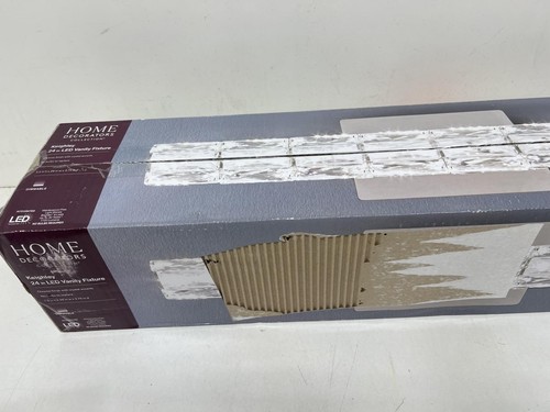 Home Decorators Keighley 24 in. Chrome LED Crystal Vanity Light Bar New Sealed - Picture 2 of 2