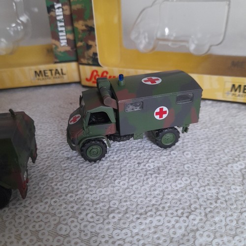 Schuco Militär 1/87 Konvolut MAN KAT 1 LKW Dingo Polizei Unimog S404 Fahrzeuge - Bild 8 von 15