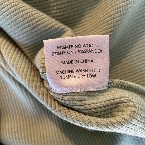 WOOLX Raegan Ribbed Tank Top Merinowolle hellgrün XL - Bild 6 von 8