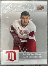 2025-26 Red Wings Centennial Alex Delvecchio #198 Retired Numbers 10 Cougars
