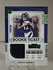 2021 Panini Contenders - Rookie Ticket Rashod Bateman #RSV-RBA (MEM, RC)