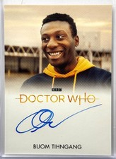 Buom Tihngang, Full Bleed Autograph Card, Doctor Who, Seasons 11-12