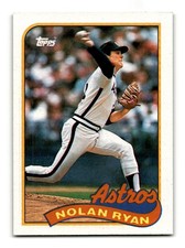 Nolan Ryan 1989 Topps #530 HOF Houston Astros NM-MINT