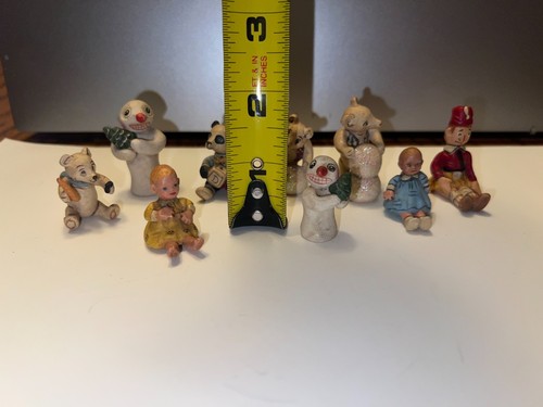 Lot Miniatur Poliwogg - wie - 2" Figuren Schneemann Bär Baby Panda Soldat - Bild 8 von 8