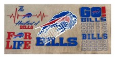 BUFFALO BILLS Football UV DTF Transfer Sticker Cup Wrap DIY Cups Glasses Bottles