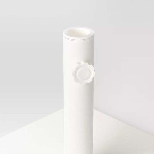 25lbs Steel Square Outdoor Patio Market Umbrella Bases White - Room Essentials _ - Picture 4 of 5