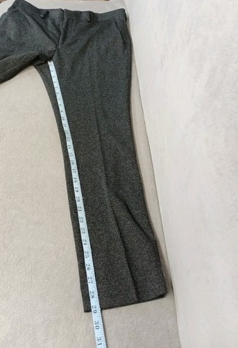 Pantalone Murano Evan Fit Uomo 34x30 Nero Piatto Frontale Elasticizzato - Foto 8 di 11
