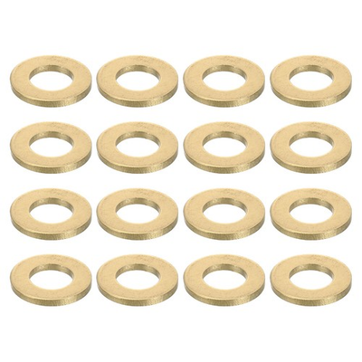 #ad 20Pcs Brass Flat Washer M10x20x2mm Brass Washer Assortment for Screws Bolts AU $18.97
