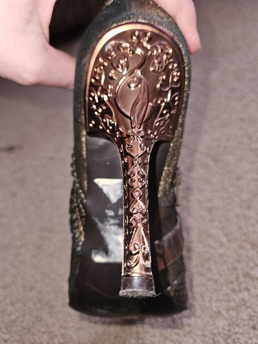 Baby Phat Gold Snakeskin Booties - Picture 4 of 7