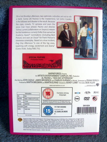 Dog Day Afternoon (DVDR2) 1975 Al Pacino 119mins (BARGAIN) - Picture 2 of 5