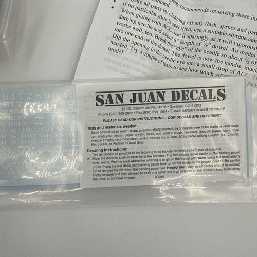 San Juan Car Co. On3 Scale Kit #107 D&RGW Short Caboose complete OB - Bild 2 von 8