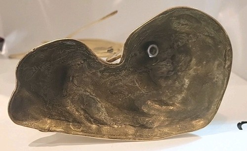 Vintage Messing Mid Century MCM Marlin / Segelfisch Gold große Fisch Figur - Bild 10 von 20