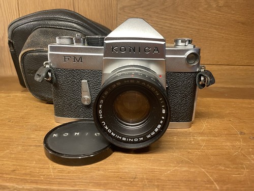*Rare Meter Works: Near Mint ++* Konica FM Film Camera Hexanon 52mm F/1.8 Lens - Bild 2 von 21