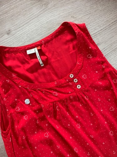 RAGWEAR Bluse Shirt Top GISELLE zu Hose Jeans Jacke Rot Weiß Herz Gr. S 36 Top - Bild 15 von 15