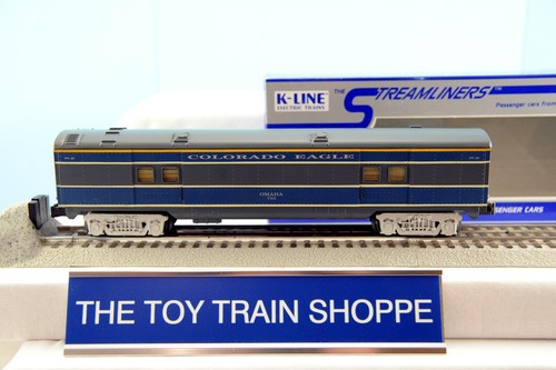 K-LINE K4545-0733 COLORADO EAGLE MISSOURI PACIFIC 12.5" STREAMLINE BAGGAGE CAR.