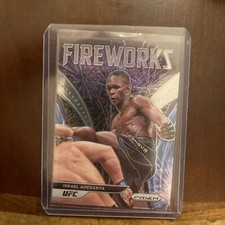 2022 Panini Prizm UFC Israel Adesanya Fireworks Prizm Insert #7 Middleweight