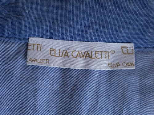 Langarm-Bluse / Gr. S von Elisa Cavaletti, blau - Bild 8 von 8