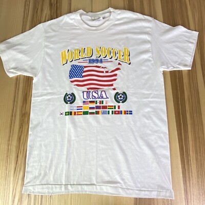 World Cup Soccer Football USA 1994 World Flags Mens Large