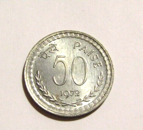 India 1972 50 Paise Au Coin