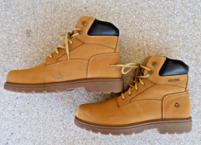 Wolverine W01038 Cheyenne Tan Leather Work Boots. Men display picture 1
